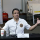 New York Gov Andrew Cuomo gives a daily coronavirus press conference in front of media and National Guard members at the Jacob K. Javits Convention Center, which is being turned into a hospital to help fight coronavirus cases on March 27, 2020 in New York City. Cuomo will be requesting authorization for four additional hospital sites amid COVID-19 coronavirus outbreak.